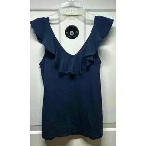 2 Lilly Pulitzer Blue Alessa And Pink Lanette Ruffle Sleeveless Tank Top size XS